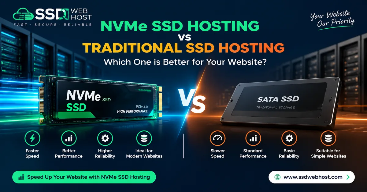 NVMe SSD Hosting vs Traditional SSD Hosting: Which One is Better for Your Website?